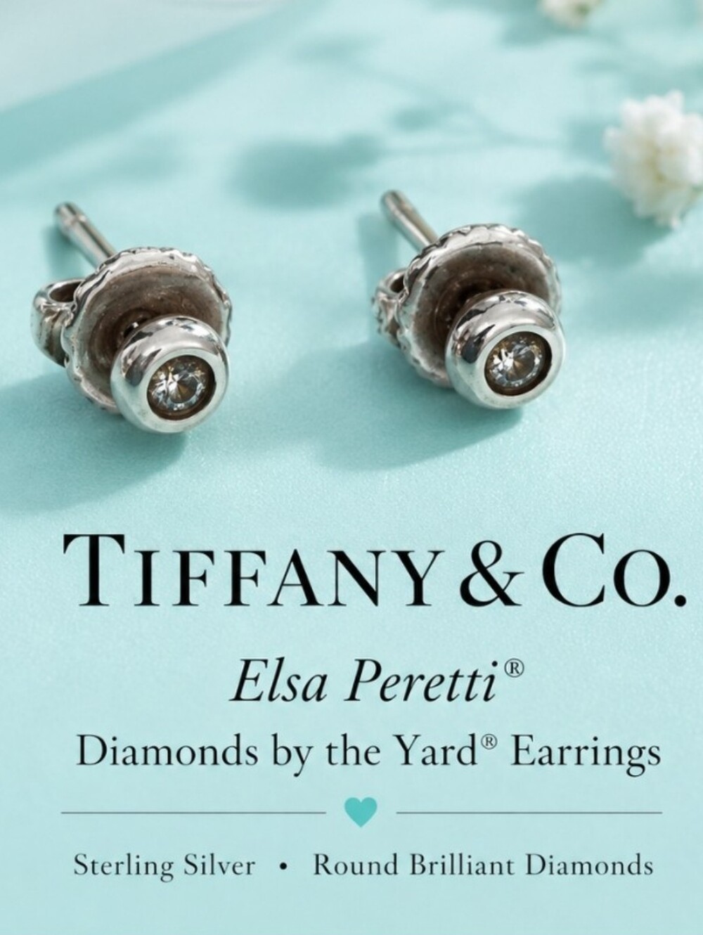 Tiffany Elsa Peretti Diamonds by the Yard Earrings